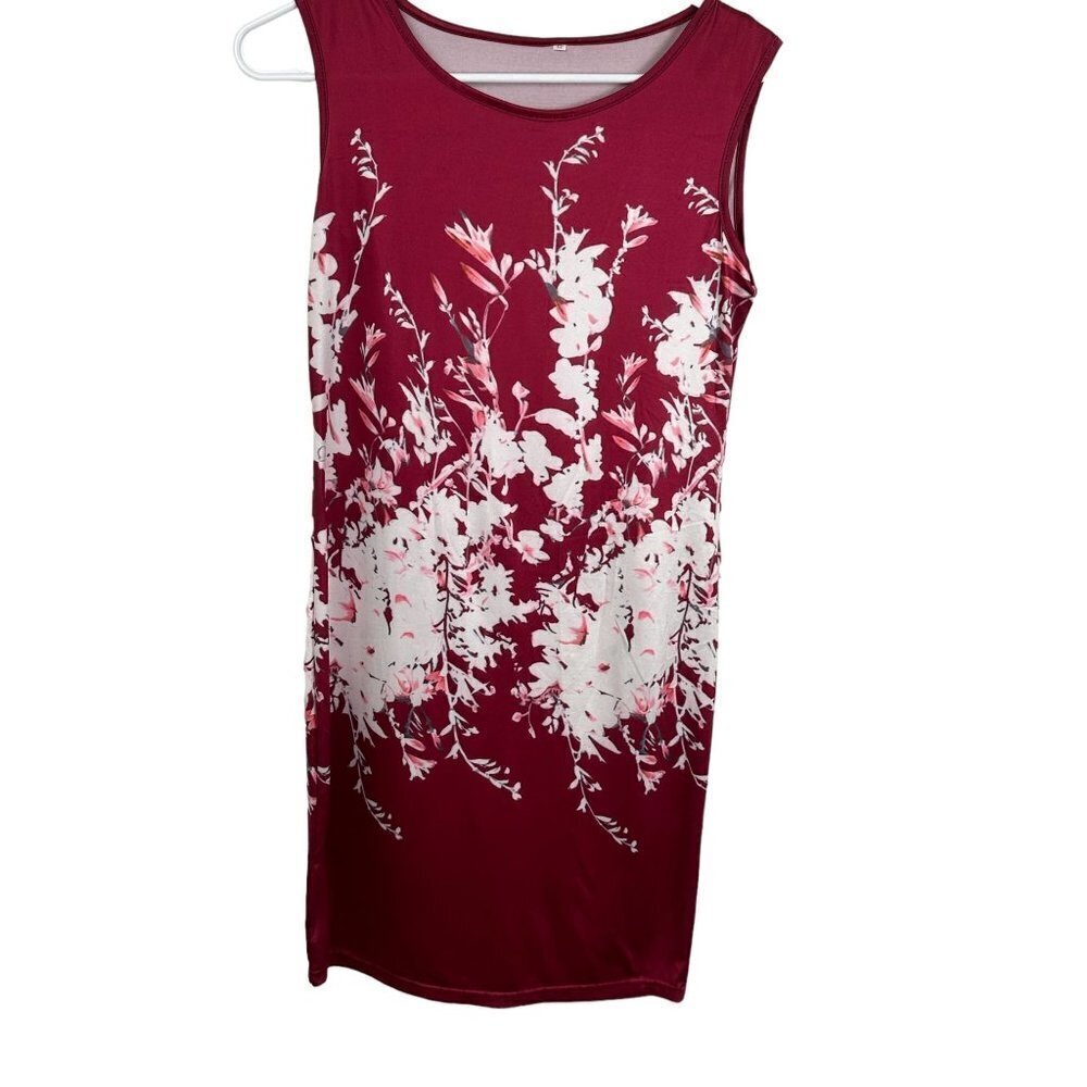 Women’s red and white,‎ tank dress, size small